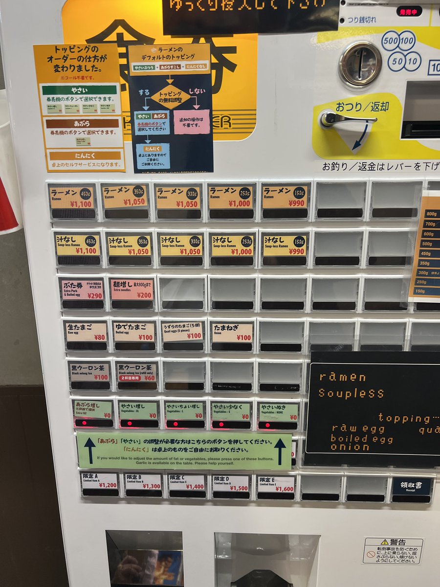 えどもんど新橋
ラーメン250g  1000円
うずらのたまご100円

初訪問です
乳化したスープ、ゴワゴワでカタメの麺、クタヤサイ、大きな豚…となると何故か「半分のゆで卵」をのせたくなりますね笑（でもうずらにしちゃった）
ラーメンはとても美味しいです！
セルフ油そばも良い感じ
ごちそうさまでした