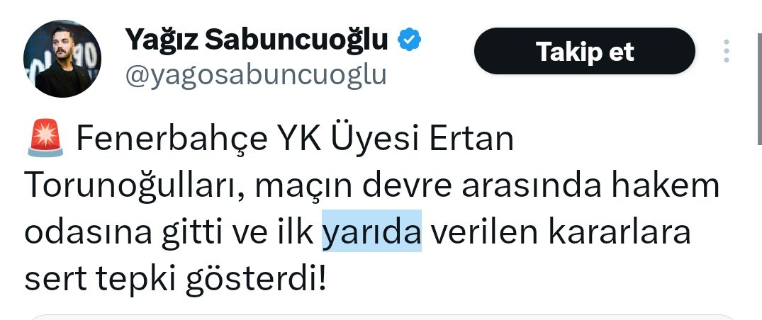 ORİJİNAL YAĞIZ PALAVRASI
Samsunspor maçı devre arasında Ertan Torunoğulları’nın “hakem soyunma odasını bastığı” iddiası palavra çıktı.
Ne hakem ne de gözlemci raporlarında böyle bir şey yok.
Kamera kayıtlarında da rastlanmadı.
Muhtemelen Yağız uyurken açıkta kaldı!