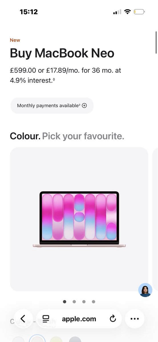 ykwhathellyeah0's tweet photo. been thinking about buying the apple macbook neo, opinions?? 
#apple https://t.co/NHcYHwxZWJ