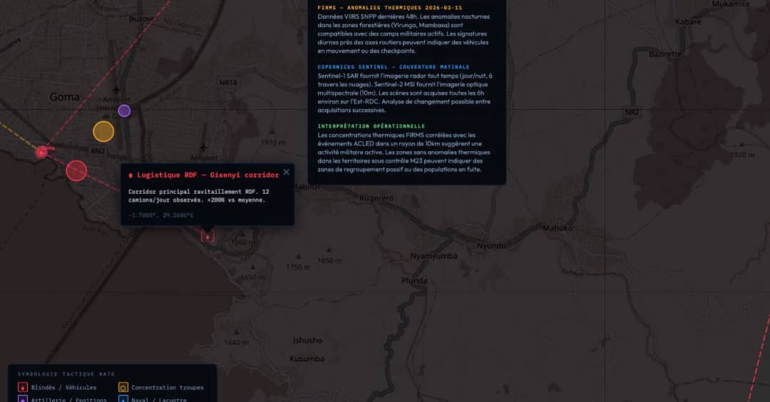 MutwaleEva22245's tweet photo. Selon le résultat satellitaire le dron qui a tué 3 personnes à #goma provient du Rwanda. https://t.co/Okj8vlmn3Z