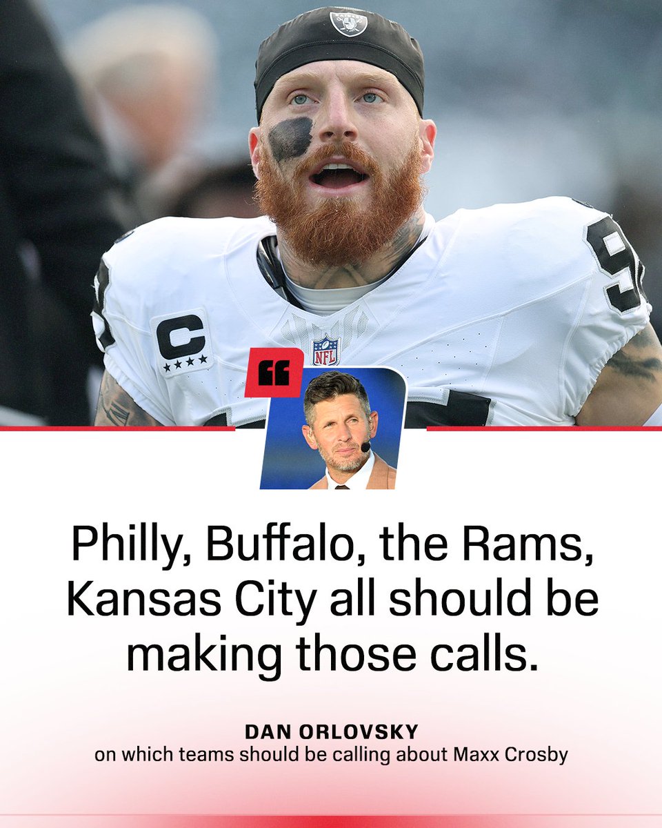 FirstTake's tweet photo. Who should make the call for Maxx Crosby? 

@danorlovsky7 breaks it down ⬇️ https://t.co/cPWYxX3hxj