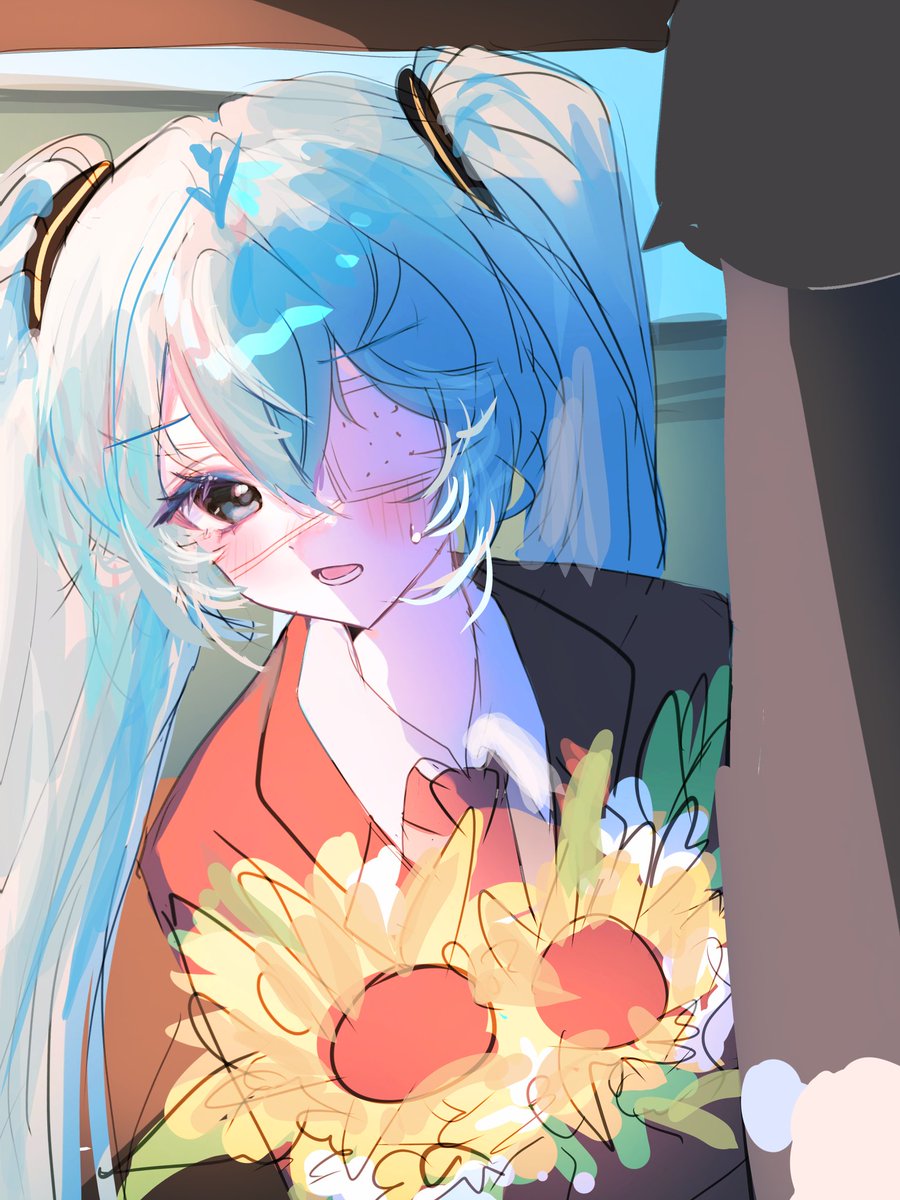 #初音ミク #モニタリング
 あ、ごめん。驚いた？🥹