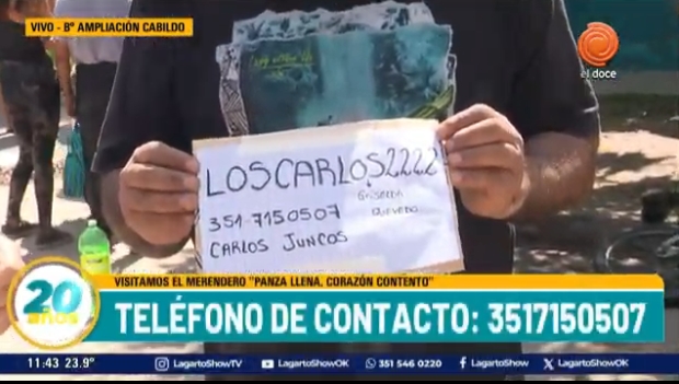 Ayuda solidaría con zapatos en el comedor #Loscarlo <a href="/LagartoShowOk/">El Show del Lagarto</a> <a href="/eldoceoficial/">eldoce</a>