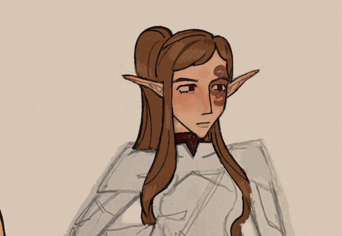 first ever DnD character and she's a cleric <3