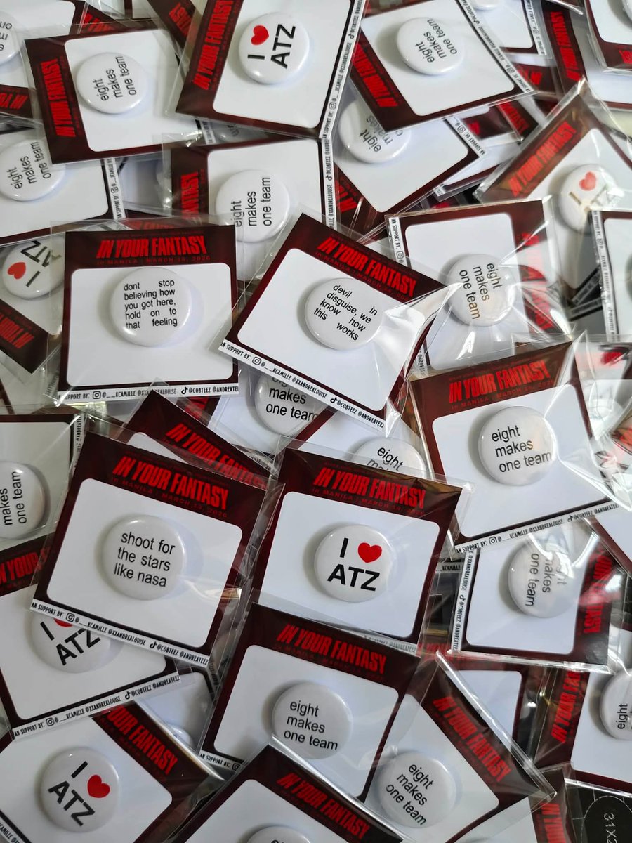 yunhokr's tweet photo. here naaaaa and nde sya ai !

✧ ateez button pins &amp; stickers  ✧ 
fan support by @yunhokr and @WOOSANDREA 

￼➰ strictly 1:1 (random &amp; LIMITED only)
➰ like &amp; rt, mbf
➰ loc/time tba 
➰ just look for our jorehead banner! 

#InYourFantasy_MNL #ATEEZinManila 
#ATEEZ #에이티즈 https://t.co/5NGGpGorj1