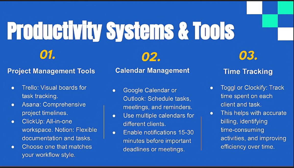 OOlutusin's tweet photo. Day 10 of the TS Academy 
Yesterday’s lesson focused on client communication, workflow structuring, and productivity systems for managing multiple clients. We also covered best practices for handling emails, appointments, and calls as a VA 🚀
#30DaysOfTech #LearningwithTsAcademy https://t.co/JL9y7D9mOf