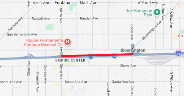 Caltrans District 8 tweet media