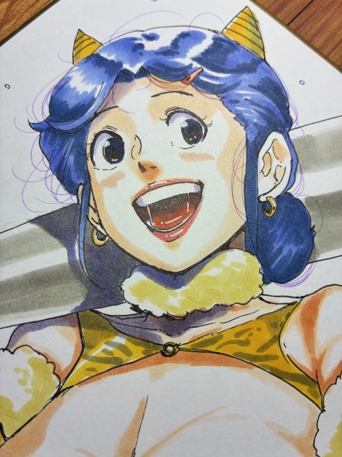 最近描いた色紙。ほんとは節分用だったのだが…('・ω・`) 