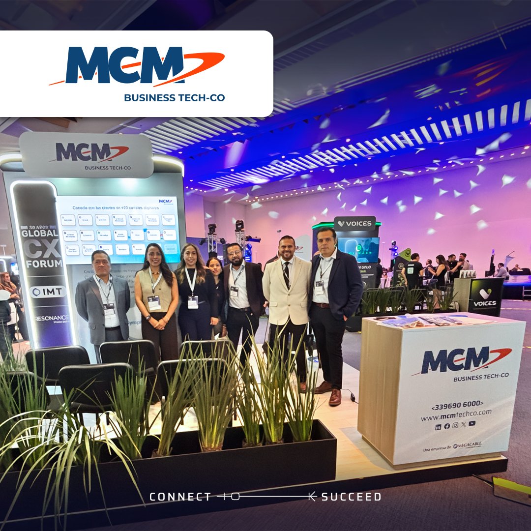 Arranca el #GlobalCXForum 2026 y el equipo de MCM Business Tech-Co ya está listo para recibirte.

Ven a conocer Symphony nuestra solución de comunicaciones unificadas en nuestro stand. 

📍 Stand 5 | Hotel Casino Polanco
 #GlobalCXForum #MCMBusinessTechCo #symphony