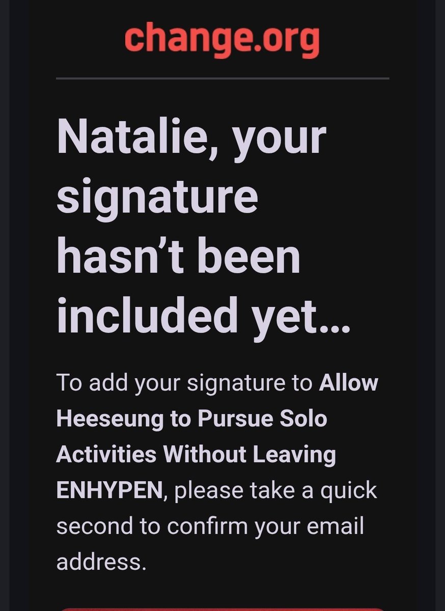 Nataenha_'s tweet photo. REMINDER TO COMFIRM YOUR EMAIL THAT YOU WROTE IN PETITION!! ONLY LIKE THAT IT WILL COUNT! https://t.co/T8wVW1EoWT