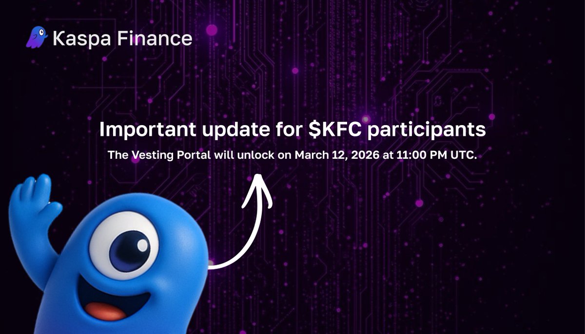 Kaspa Finance ($KFC) tweet media