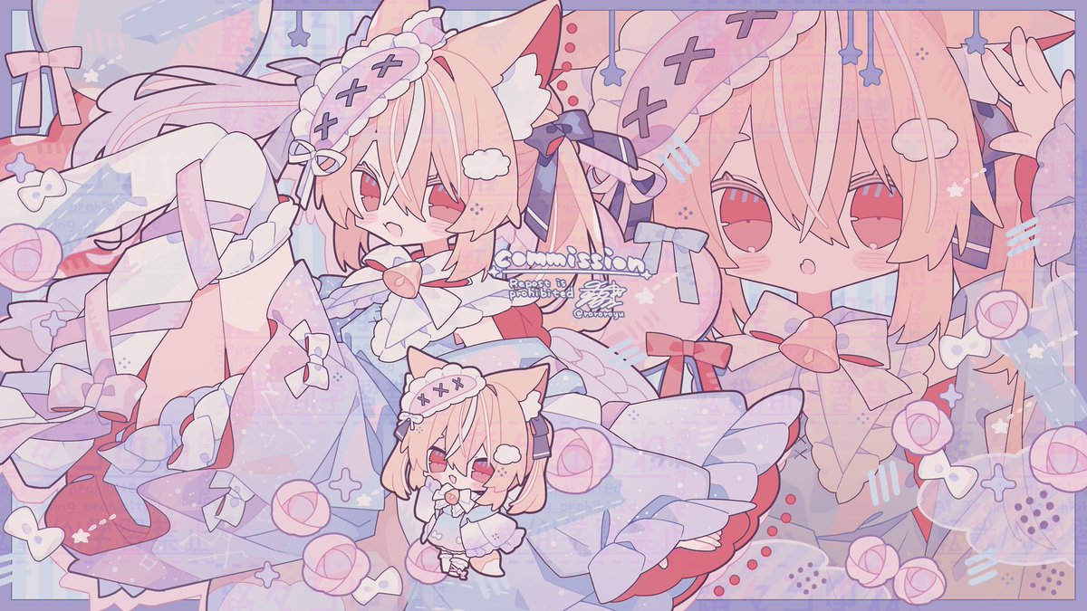 「commission」|🌱蕗々ろゆねのイラスト