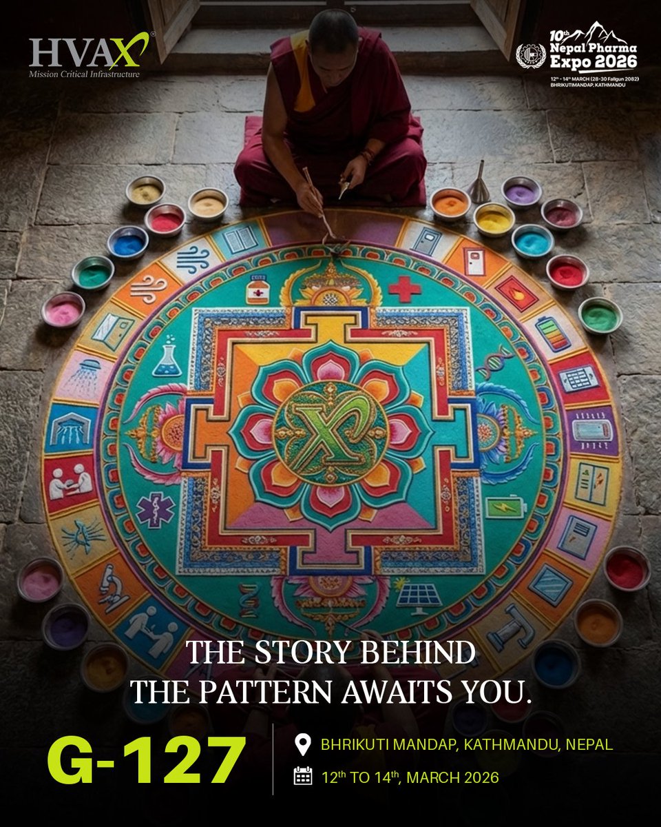 Great things are rarely built all at once.
They take shape through vision, precision, and purpose.

This March in Kathmandu, a new pattern begins to form and HVAX will be part of the story.

📍 Booth G-127
🗺️ Bhrikuti Mandap, Kathmandu, Nepal
🗓️ 12–14 March 2026

#hvax #nepal