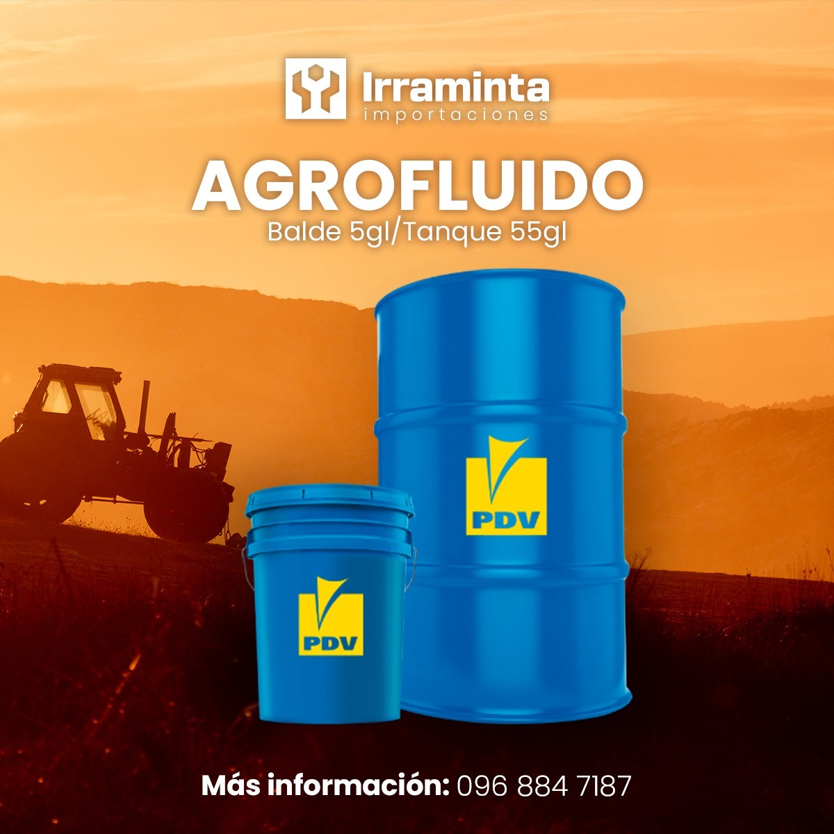 irramintaec's tweet image. 🚜 ¡Que nada detenga tu producción!

En el campo, el rendimiento de tu maquinaria es la clave del éxito. Con Agrofluido de PDV, aseguras la protección y potencia que tus tractores necesitan para las jornadas más exigentes. 🌾💪

#Irraminta #Agrofluido #PDV #MaquinariaAgrícola