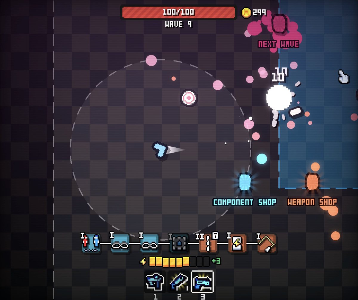 itchio's tweet photo. Critical Condition: It's about creating a crazy weapon 

https://t.co/ulsZdOq8KO by @filgreen3 https://t.co/nDtC4imuC3