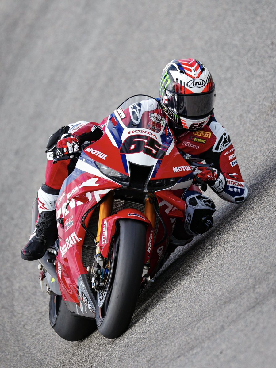 WorldSBK's tweet photo. A day in the life of a @hrc_worldsbk test rider is always eventful 😅👊

#WorldSBK https://t.co/KpHBW6pU12