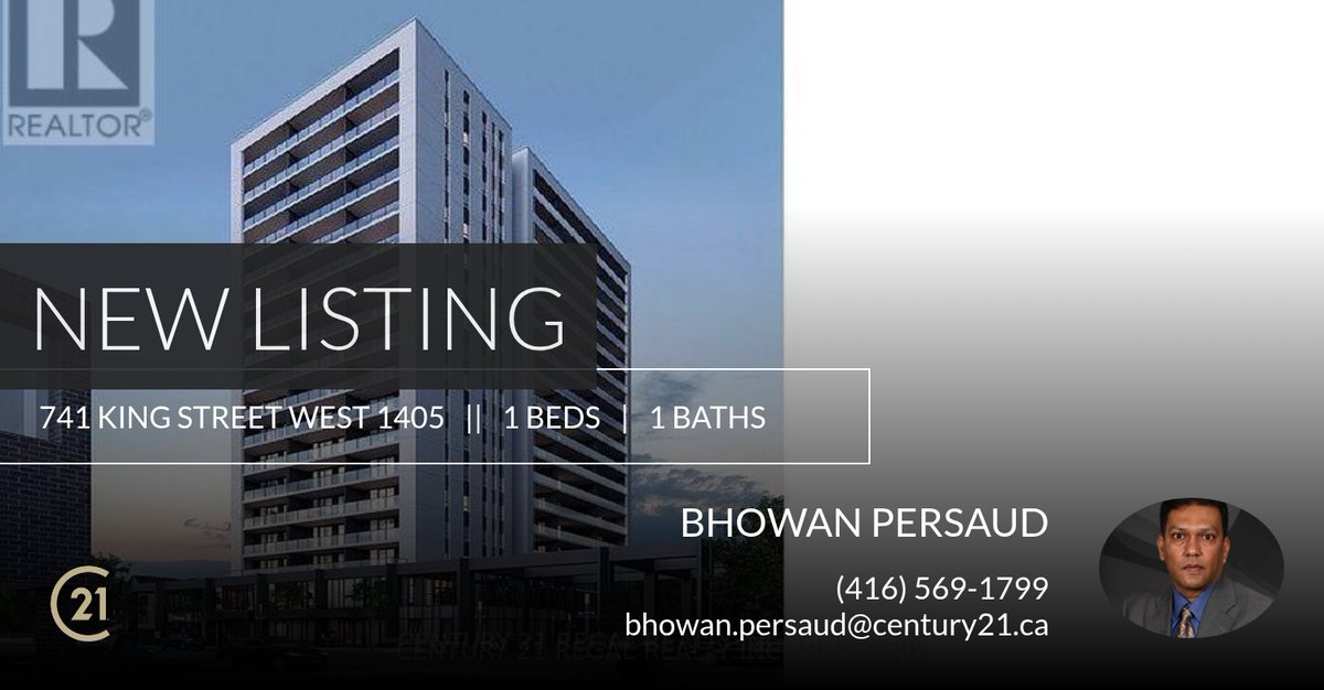 bhowan1's tweet photo. 📍 New Listing 📍 Take a look at this fantastic new property that just hit the market located at 741 King Street West 1405 in Kitchener. Reach out here or at (416) 569-1799 for more information

Bhowan Persa... https://t.co/tTdpg8nZB7 https://t.co/7cnBPvN0Du