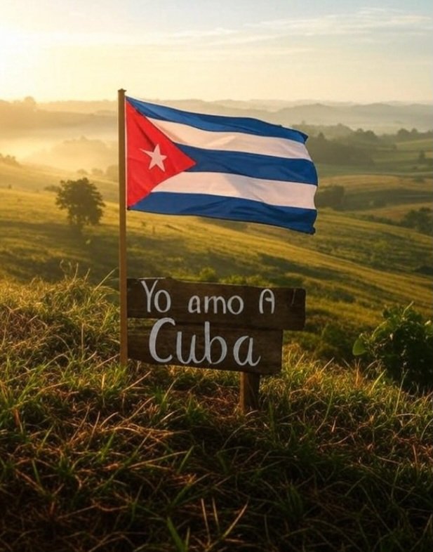 Amo a mi Cuba hermosa  
Por su mar, su sol brillante
Su gente siempre adelante
Su cultura generosa.
Amo a mi Cuba hermosa 
Por el son que en el viento  
Lleva el eco de un sentimiento
Y la risa de un niño.
Es un canto y su destino
De un futuro en movimiento.
🫶🇨🇺