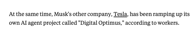 This is huge, newest addition to Elons empire. Look out claude / openclaw. Digital $Optimus
businessinsider.com/xai-macrohard-…