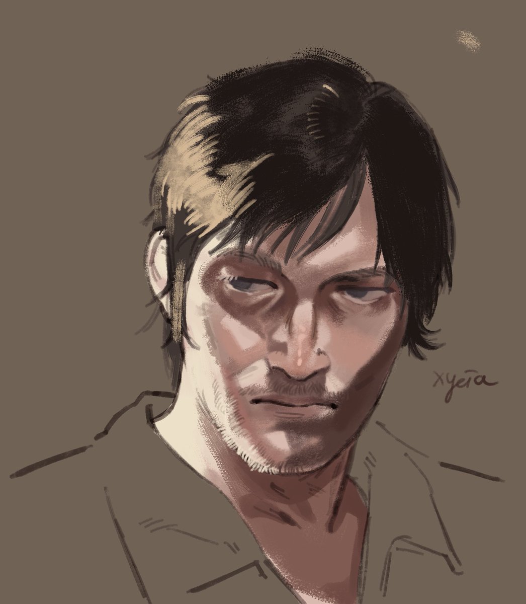 caterpillar_565's tweet photo. My attempts to draw a stinky
#deryldixon #thewalkingdead #fanart #digitalart #wip https://t.co/jALAlOaQwf