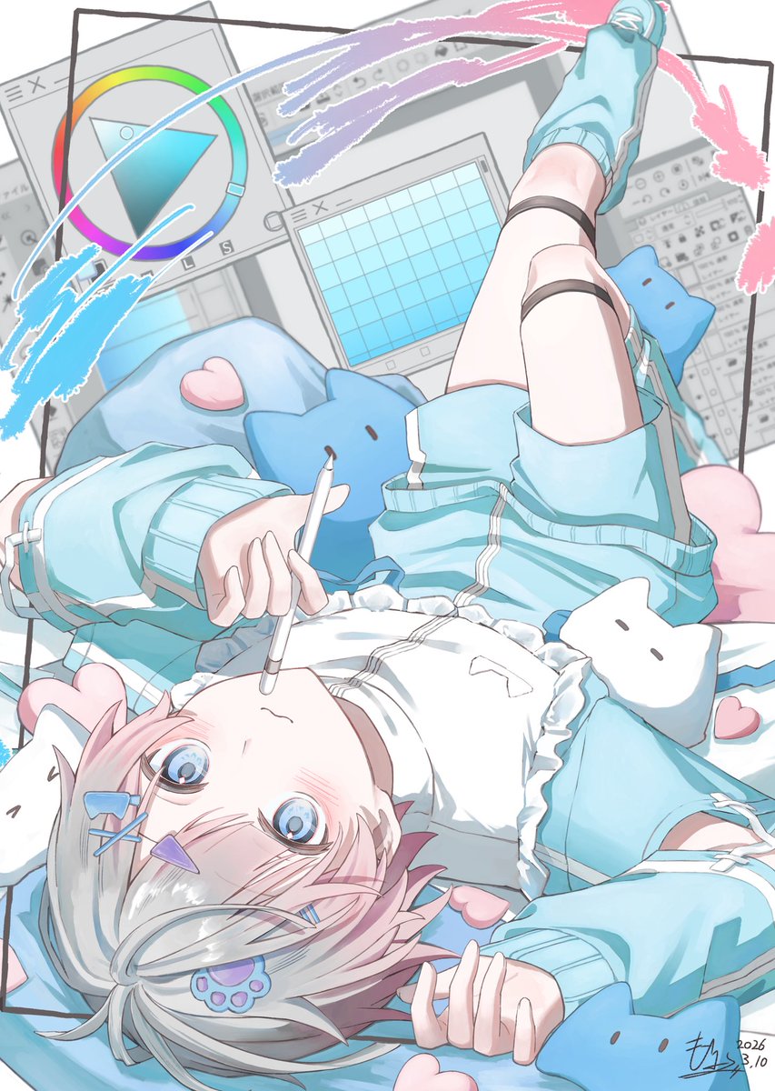 卒業したので卒業制作をいくつかpart3
メインビジュアルにしてたやつ
｢DRAWING｣