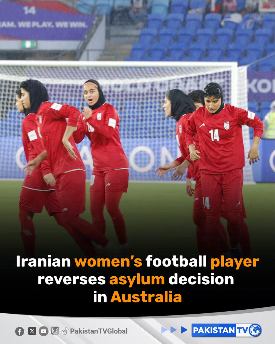 PakTVGlobal's tweet image. An Iranian women’s football team member who sought asylum in Australia changed her mind after speaking with teammates, while the remaining players were relocated to a new safe house, Australia’s Home Affairs Minister Tony Burke said.

#IranWomenFootball #AsylumUpdate