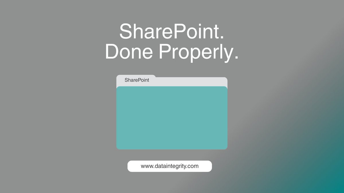 DataIntegrityTO's tweet photo. Most organizations have SharePoint.

Very few have it set up properly.

When SharePoint is structured with the right architecture, permissions, and governance, it becomes a powerful collaboration platform—not a digital filing cabinet. https://t.co/YLcV7eIdo6