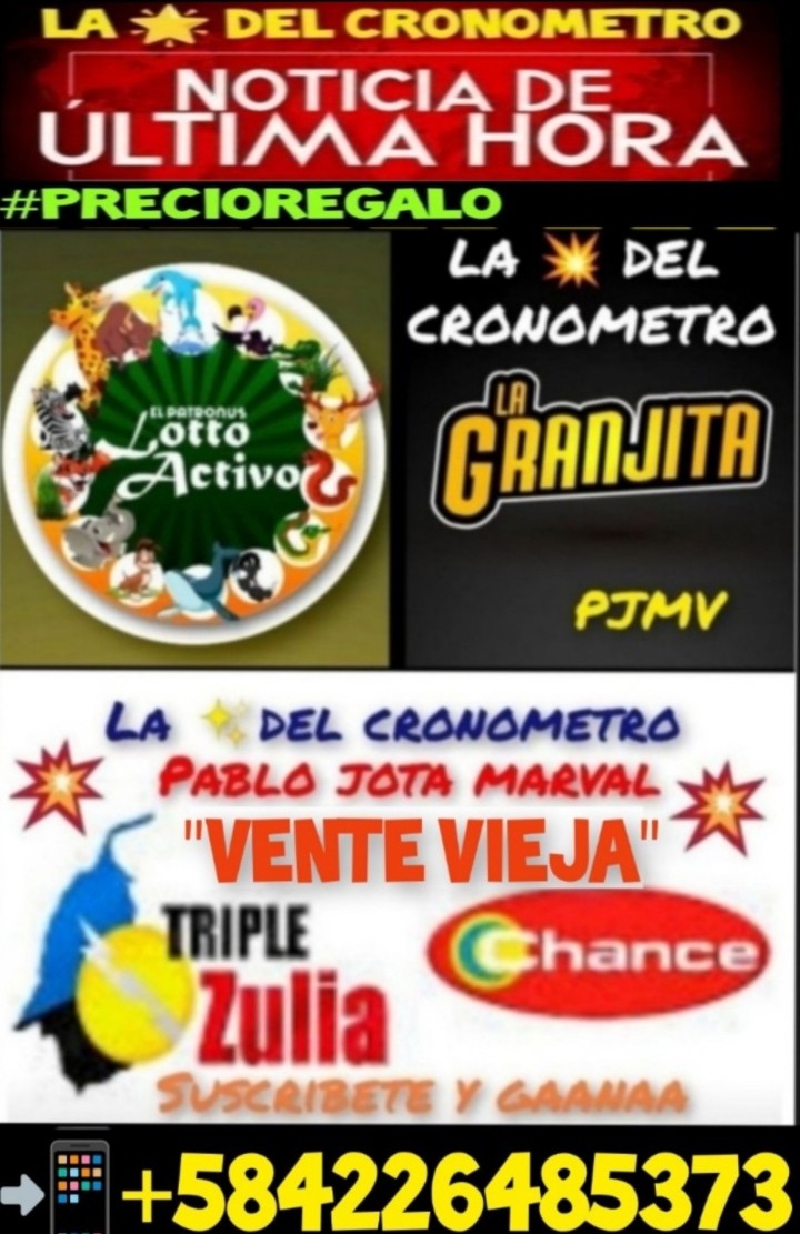 PabloJota27's tweet photo. ((( #10CUPOSVIP ))) Para Este #BUENREGALO Cancelas 1 Semana Y Juegas Por 12 Días En La #PROMOCIONMIXTA 👉 ANIMALITOS: Dónde Lunes Y Martes Dimos Full Ganadores + LOTERIAS: Dónde Ayer Pegamos El 1er TRIPLE KACHUO; Es Solo #PALQUEQUIERA 📲+584226485373 Vía WhatsApp-Telegram 👇👇👇 https://t.co/IUbgEfa7fa