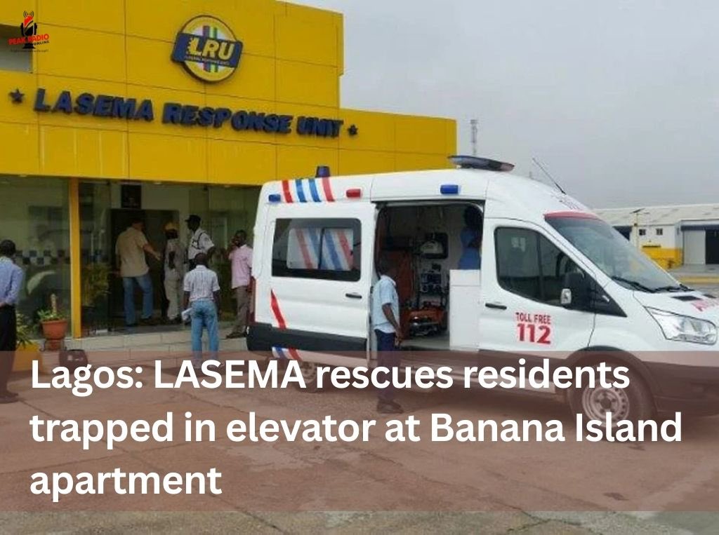 peakradio1's tweet photo. Residents of an apartment building in Banana Island, Lagos, experienced a moment of relief after officials of the Lagos State Emergency Management Agency, LASEMA, successfully rescued them from an elevator where they had been trapped for over an hour.
#peakradio #lasema https://t.co/A5TKZQBGSM