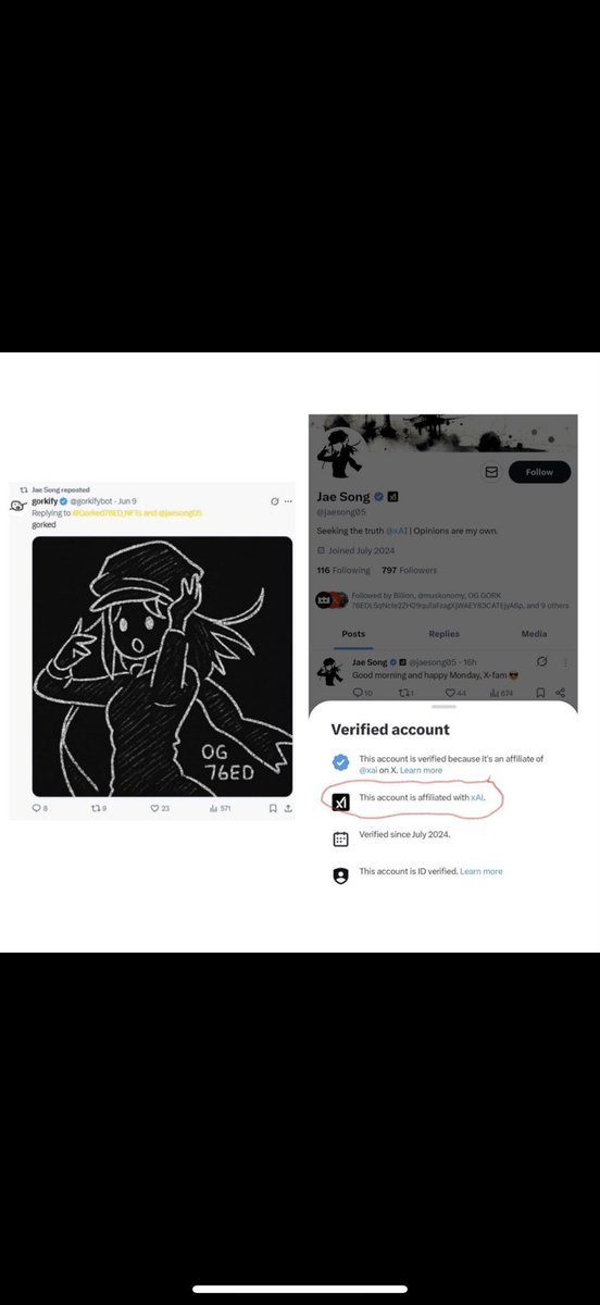 larry_trenches's tweet photo. @S0Lmay0r No it’s not, it’s sitting at $1.25m with a year of accumulation and organic community growth. It’s the OG @gork the true OG. Follow the breadcrumbs guys @xai #OG76ED
The rest are just fake cabals / bundles. Keep it OG $GORK https://t.co/1E4pBo3zmX