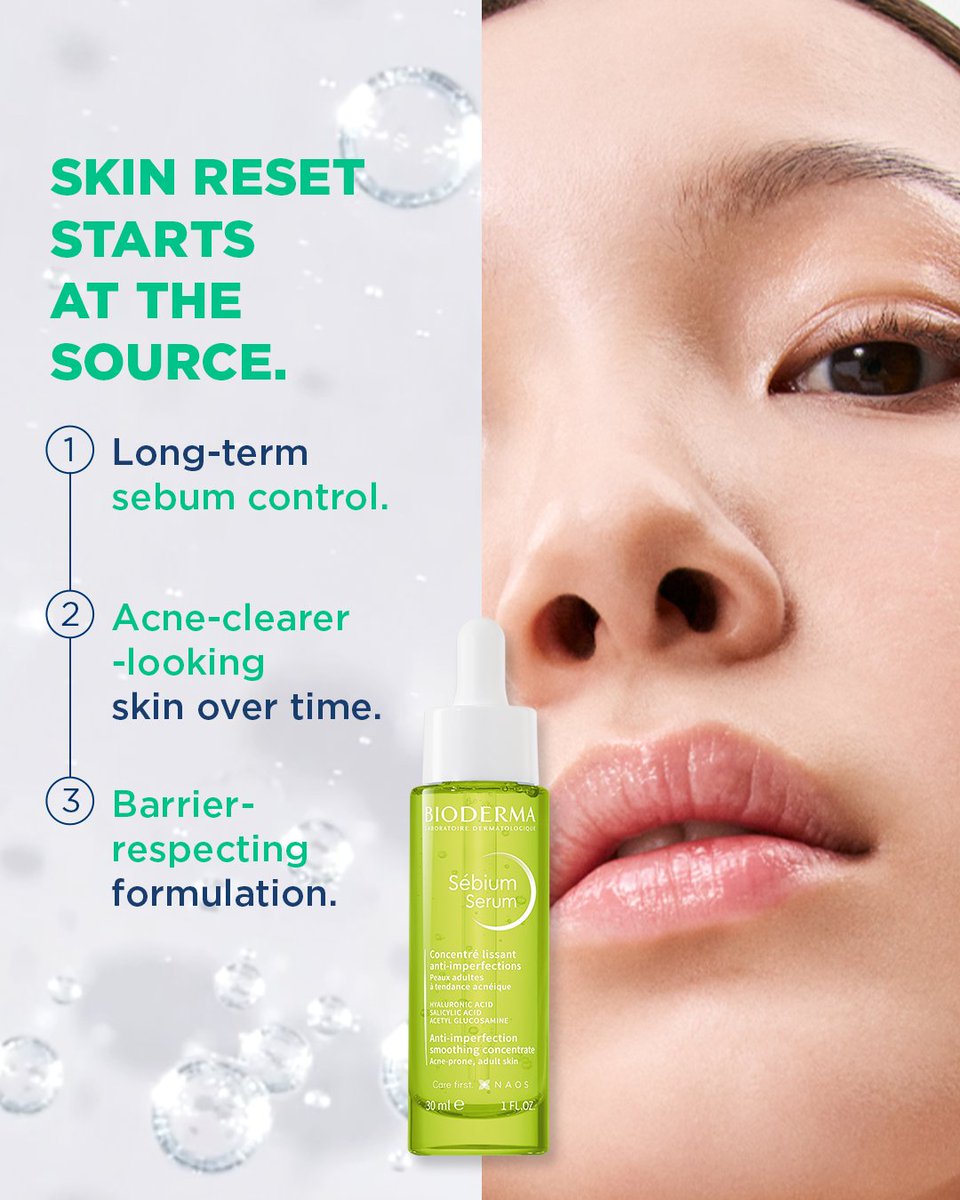 Bioderma_ID's tweet photo. Breakouts don’t need quick fixes. They need the right reset.

Sébium Serum helps refine texture, regulate sebum, and reduce visible imperfections over time — without over-drying.
 #SkinReset #YourRealSkinUpgrade #dermsolutions #biodermaindonesia https://t.co/npzLxX8mZy