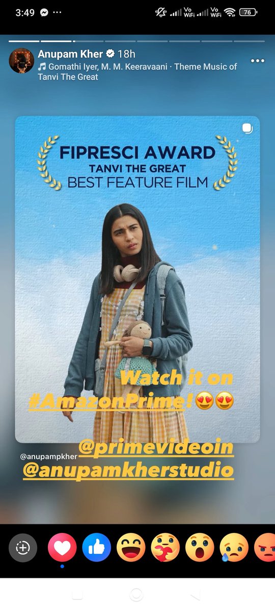 Ajitsinhja11085's tweet photo. @_kanhasakhi @GauravModified @ResurgentIndia @FGupta43275 @apurvaparikh18 @ChowkidarChokra @Am_dilip @nutan_gyan @Nimmi_21 @JaganNKaushik @Savitritvs @sridhariyer5 @chimnibai @Ravisha23624235 @Bhupendra26 @rais70645 @VineshGaba @nair_nandu08 @umeshctyagi @sureshseshadri1 @PNRATHOD1 @amitrajseth @Ravichiruvolu1 @Visalmama @surewrap @ajitpj198 @swetashandilya @laxmina08495619 @GenPanwar @sankhwar_sudesh @GeetaRaavi @shytigress @PCheppudira @LibtardsKaDoc @ArunDeshpande20 @AjitsinhJagirda @chittukuruvi4 @shitul905 @_ankahi @neerangautam @DilipSr91824867 @macharajarao @kailashkaushik8 @KishorTrivedi7 @pallavict @Murali76133156 @BJP4Bengal @surya_14kumar @TimesNow @sachin_rt #MUST_WATCH Movie
#TanviTheGreat

Watch it on Prime https://t.co/P3WIaZD2NG