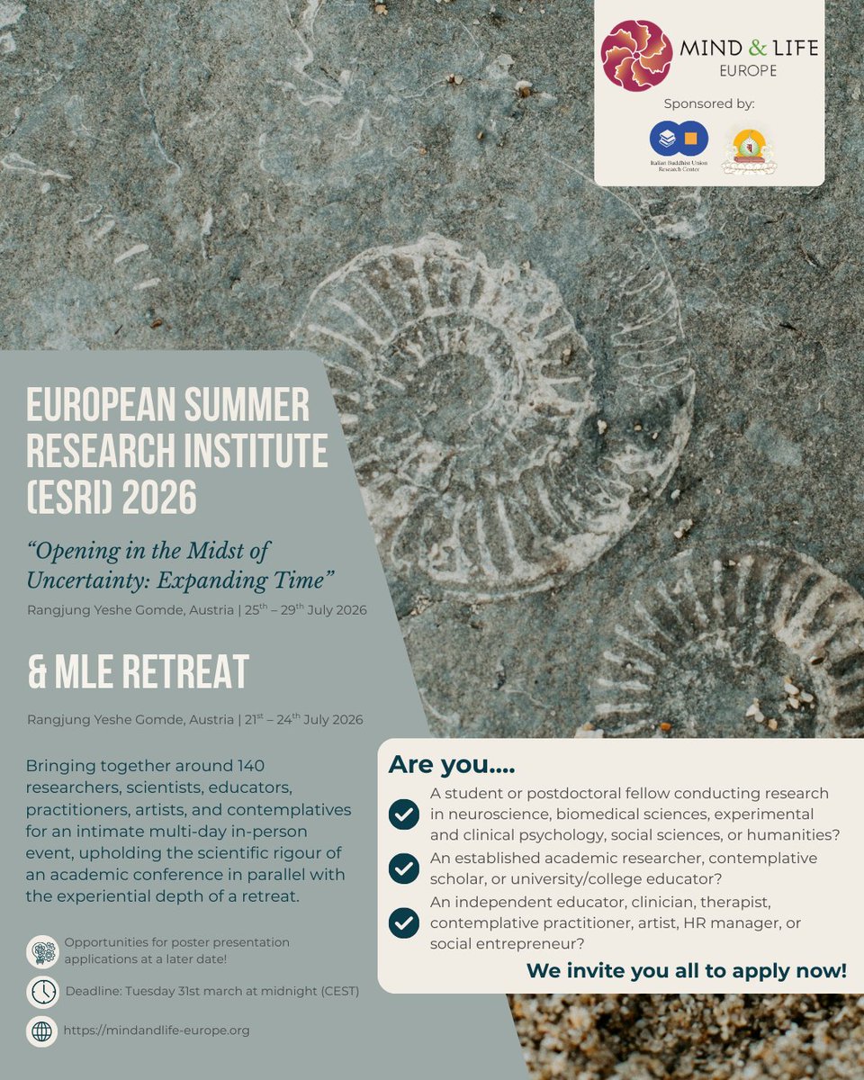 Mind and Life Europe tweet media