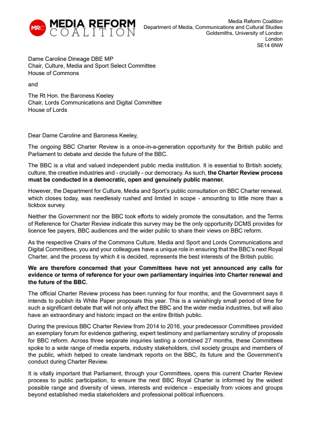 Media Reform Coalition tweet media