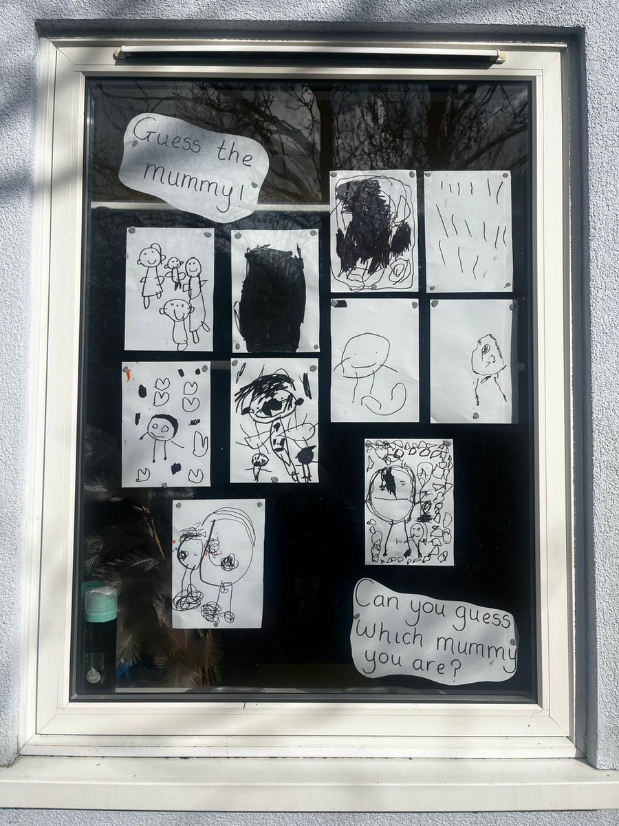 stanthonyslough's tweet photo. Motherโs Day fun in Nursery Adam ๐
Our children created portraits for a hilarious game of Guess the Mummy and the results were brilliant ๐๐จ
Celebrating the love, care and kindness of our wonderful mums and mother figures, inspired by Mary ๐๐
#MothersDay #EYFS #StAnthonys https://t.co/yzS7urrzWp