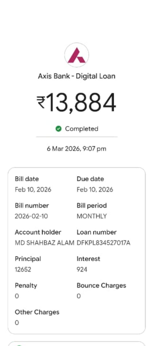 MdA75354's tweet photo. I was not able to pay EMI on time for 2 months, but 6 March I cleared my EMI then why bank add again charges 15,910 in my account, this is not the first time bank has deducted money multiple times before. I earn money for my family not for bank.
@AxisBank 
@AxisBankSupport 
@RBI https://t.co/uAWPEAHxNI
