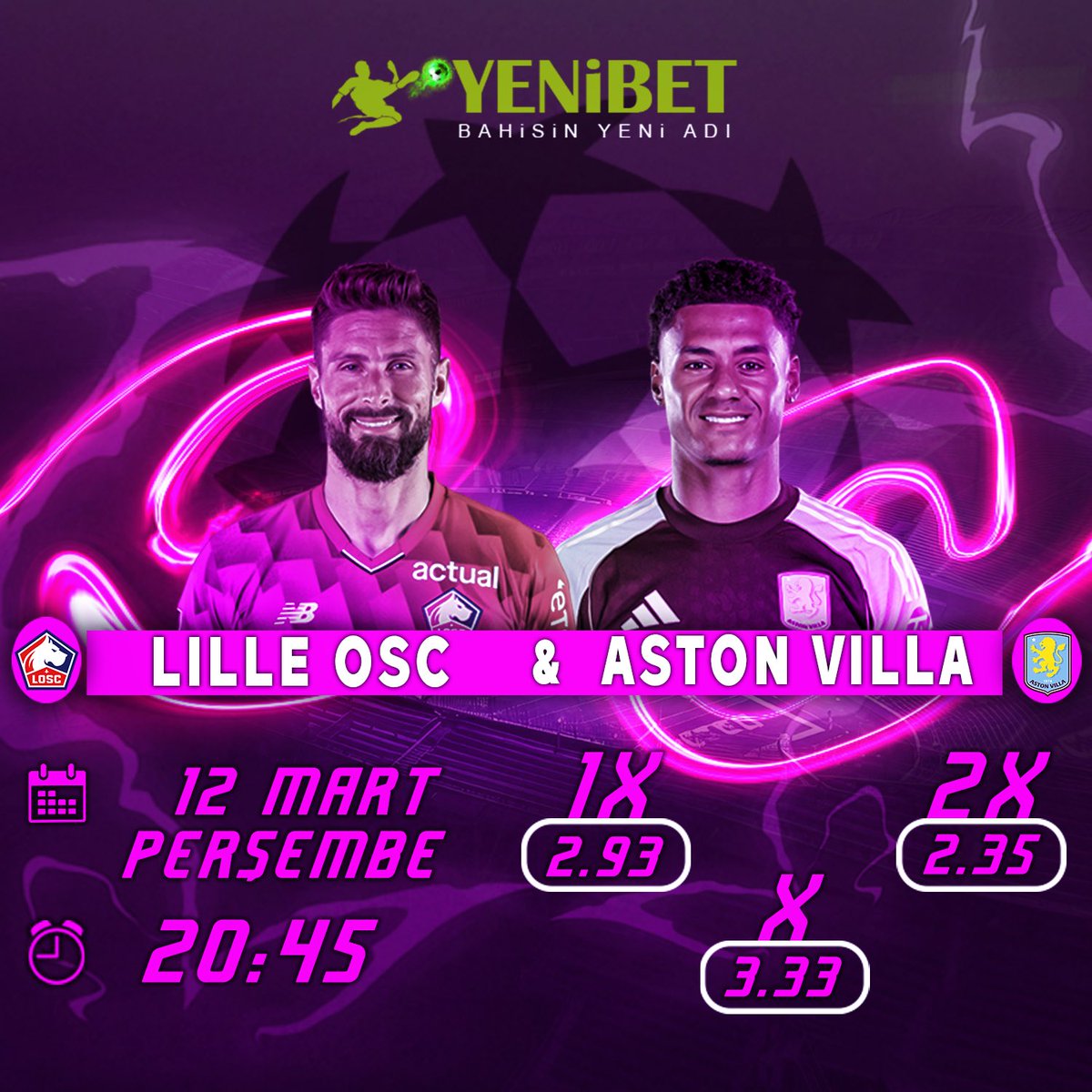 🏟️ Lille - Aston Villa

👑 Avantajlı bonuslar ile kazanmak artık daha kolay!

✅Kazanmanın en güçlü ve en aktif hali YENİBET ile kazancınızın keyfine bakın..

🌹 yenibet123.com