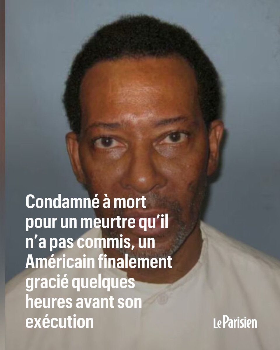 Condamné à mort pour un meurtre qu’il n’a pas commis, un Américain finalement gracié quelques heures avant son exécution
➡️ l.leparisien.fr/23LS