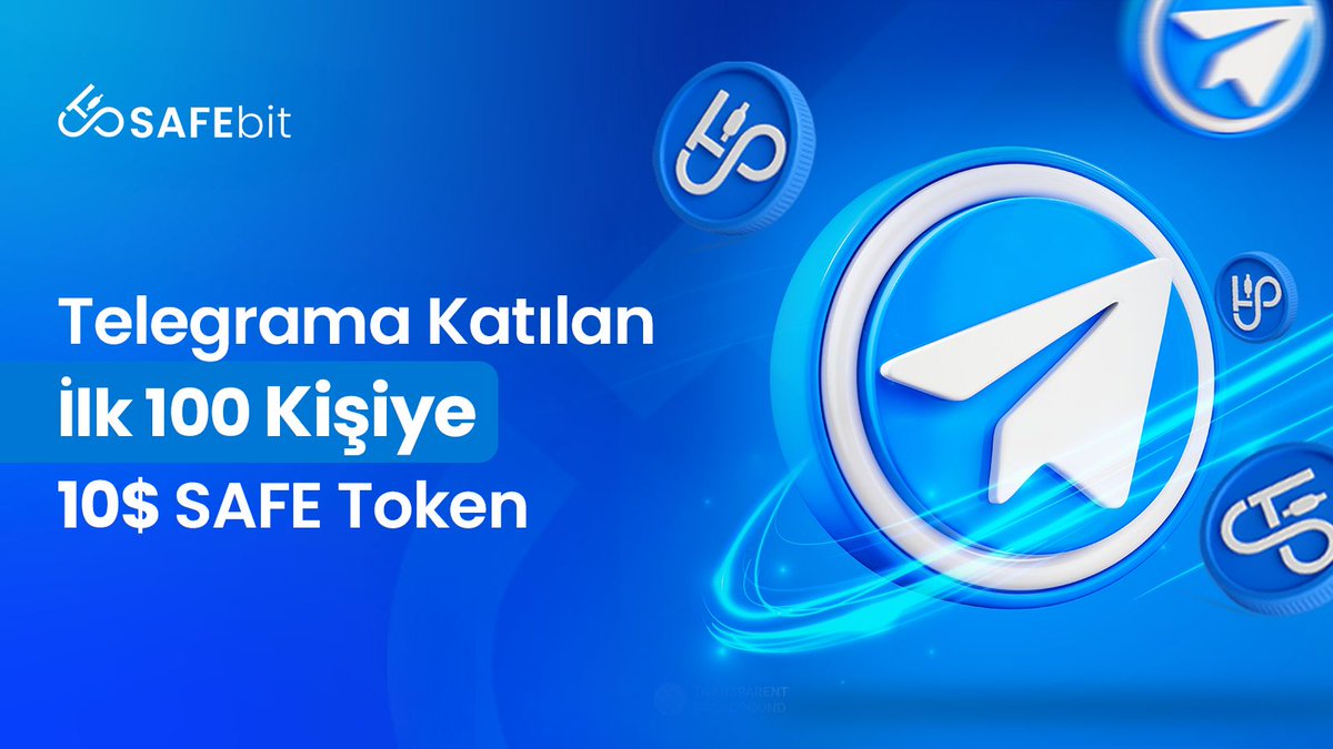 🎁 İlk 100 Kişiye 10$ Değerinde $SAFE Hediye! 

🚀 Topluluğumuzla birlikte büyüyoruz! Telegram'daki yerini hemen al, sana özel hazırladığımız sınırlı ödülün sahibi ol.

✅ Yapman Gerekenler:
1️⃣ Telegram kanalımıza katıl 
2️⃣ Bu tweet'e beğen ve retweet'le!
3️⃣ İlk 100 şanslı