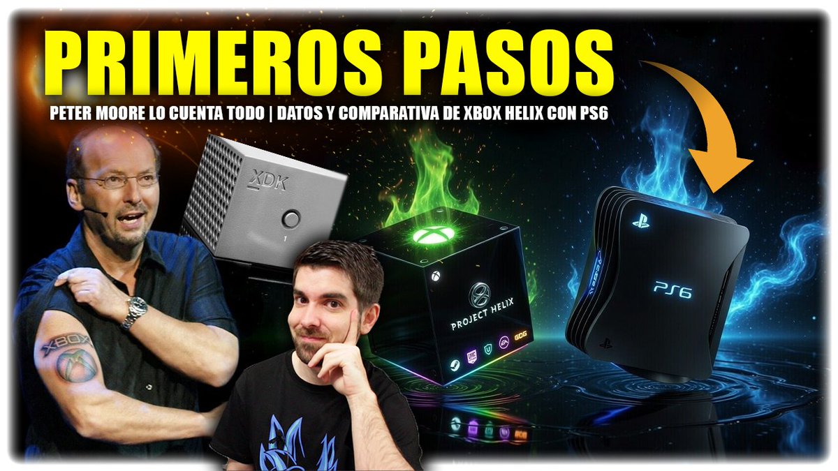 semonster66's tweet photo. ⚠️NUEVO VÍDEO⚠️

🎮 Xbox Helix y la COMPARATIVA con PS6 y kits de desarrollo | Vuelve Peter Moore

-----------
✅ Vídeo: https://t.co/vzbrixixHo
-----------

#Videojuegos #Xbox #PS5 #PS6 #XboxHelix #steam #PC #GamePass #Microsoft #Sony #Playstation #FelizMiércoles #GDC26 https://t.co/PM1QDvGGkm