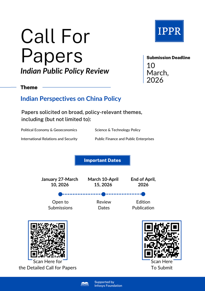 Indian Public Policy Review tweet media