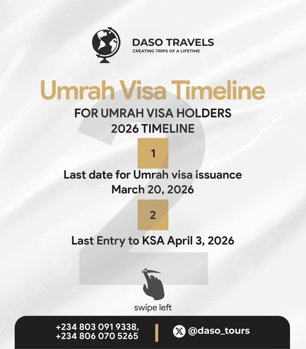 daso_tours's tweet photo. Assalamu Alaikum!

Announcement 📣
Announcement 📣 
Announcement 📣 https://t.co/tOqnjN7sWX