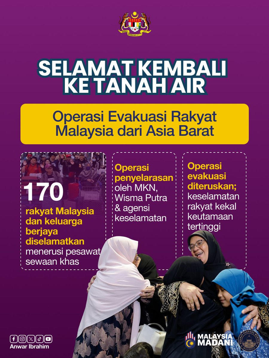 anwaribrahim's tweet photo. Dalam sidang media petang tadi, saya menjelaskan bahawa konflik yang semakin meruncing di Asia Barat telah mula menjejaskan ekonomi dunia melalui gangguan rantaian bekalan tenaga serta lonjakan harga minyak global yang mencetuskan ketidaktentuan pasaran.

Sebagai negara perdagangan terbuka, Malaysia tidak terkecuali daripada tempias perkembangan ini dan berdepan risiko kenaikan kos pengangkutan, tekanan terhadap harga barangan serta cabaran kepada kestabilan ekonomi.

Dalam keadaan ini, Kerajaan MADANI memilih untuk mengambil langkah sukar dengan mengekalkan harga BUDI95 pada RM1.99 seliter meskipun harga minyak dunia meningkat, demi mempertahankan kepentingan rakyat.

Pada masa yang sama, Kerajaan turut melaksanakan langkah awal penjimatan dalam perbelanjaan negara termasuk membatalkan penganjuran rumah terbuka Aidilfitri oleh kementerian, agensi Kerajaan dan GLC serta menghadkan lawatan luar negara oleh anggota pentadbiran.

Kerajaan akan terus memantau rapat perkembangan konflik ini dan mengambil langkah tambahan bagi memastikan kestabilan ekonomi negara terpelihara serta kebajikan rakyat terus dilindungi.

#MalaysiaMADANI 
#MADANIbekerja 
#RancakkanMADANI 
#YakinMADANI