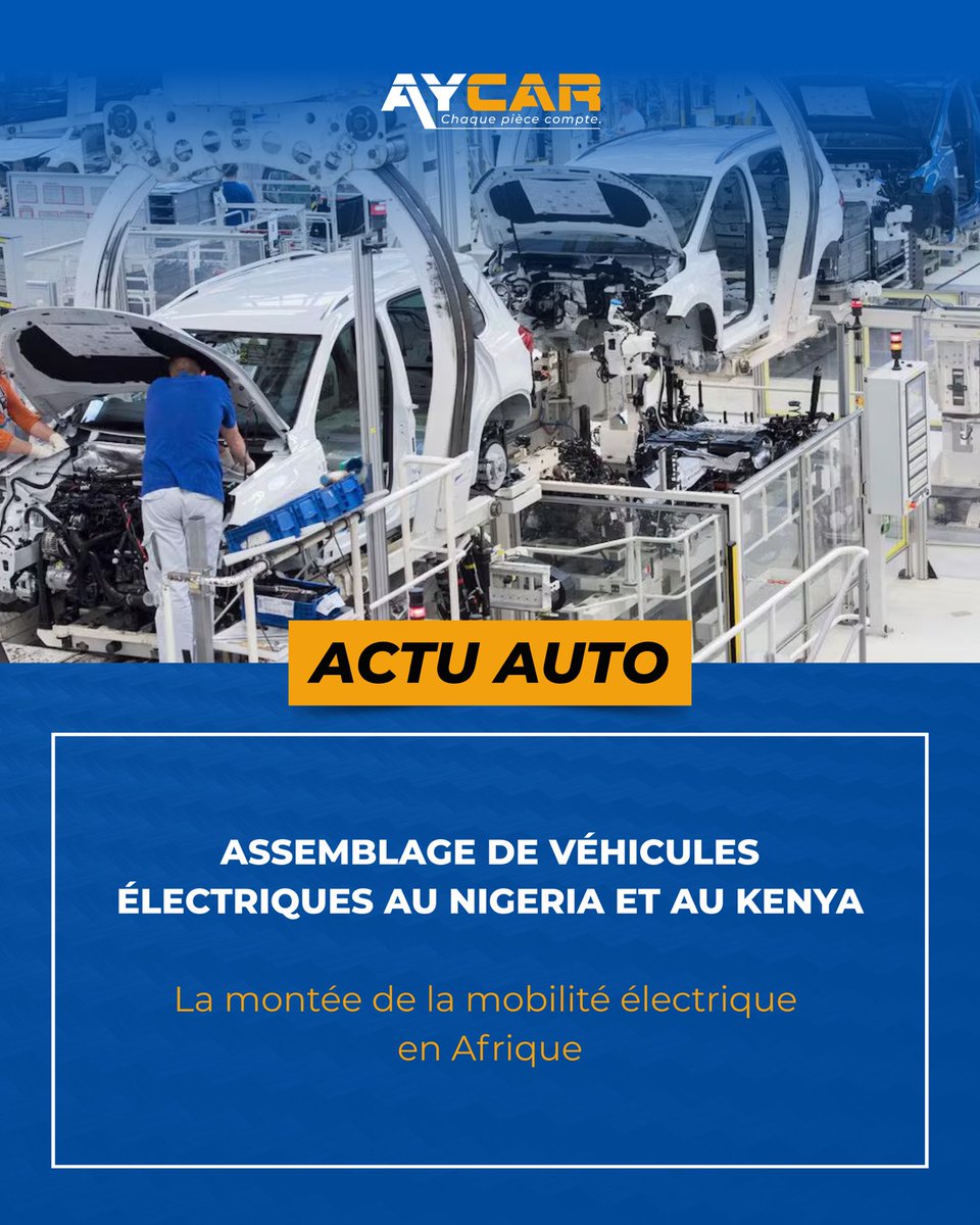 Aycar_sn's tweet photo. La mobilité électrique progresse en Afrique !

Au Nigeria et au Kenya, des entreprises commencent à assembler des vans et taxis électriques à partir de kits importés.

Objectif : réduire les coûts, développer l’industrie locale et moderniser les transports urbains.

#AYCAR #auto https://t.co/jRNq4VltdK