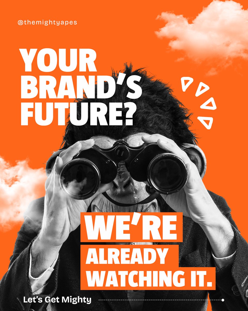 themightyapes1's tweet photo. While everyone else is trying to keep up with today, we’ve already mapped out tomorrow. 🔭

If you're wondering what the next big leap for your brand looks like, stop guessing. We see it loud and clear. 🦍✨

Ready to dominate your market? Let's Get Mighty. https://t.co/wHcssvahPn
