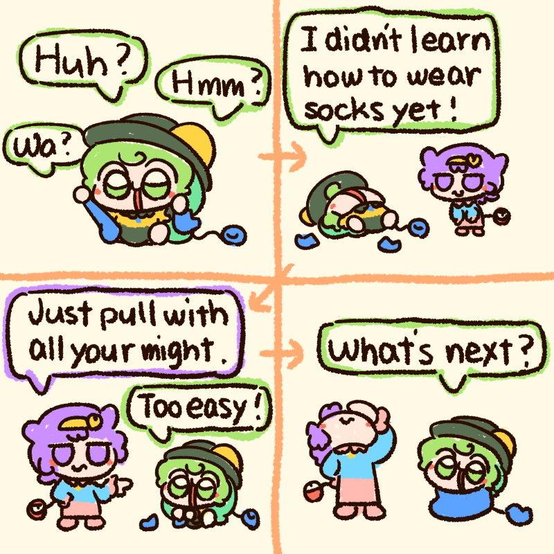 Koishie is good at how to sock!