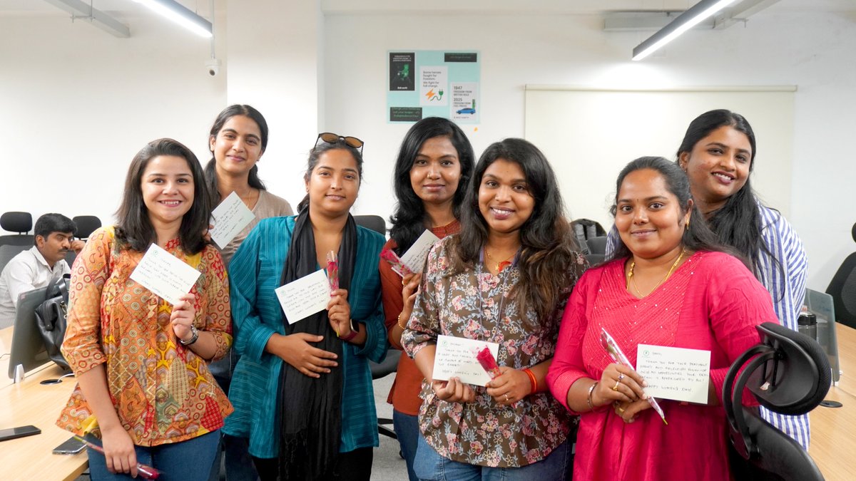 bolt_earth's tweet photo. This #WomensDay at @Bolt_Earth, appreciation came with a personal touch. πΉ
Our managers wrote handwritten notes for the amazing women on their teams - paired with a rose and heartfelt words.
#BoltEarth #EVCharging #LifeAtBoltEarth #WomensDay2026 #WorkCulture https://t.co/h87XZ7WaA7