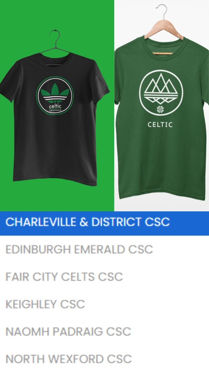 Charelville &amp; District CSC 

Added to both our personalised CSC tops for members