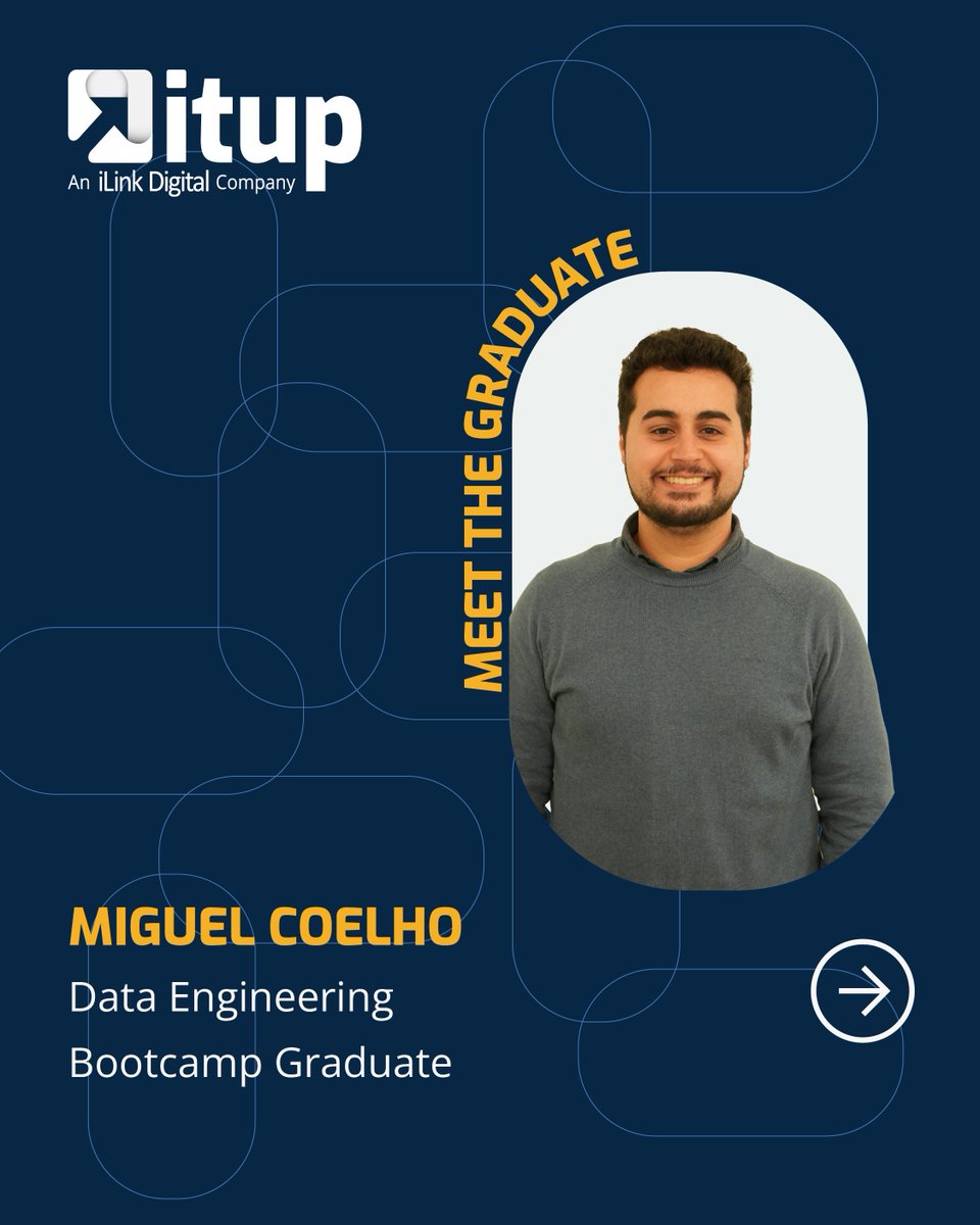 _ITUp_'s tweet photo. Meet 𝗠𝗶𝗴𝘂𝗲𝗹 𝗖𝗼𝗲𝗹𝗵𝗼, our latest Data Engineering Bootcamp graduate.🎓

Miguel combined technical growth with diverse collaboration to prepare for the real-world market. 📈

Congratulations on the milestone! We’re ready for your next chapter! 👏

#itup #DataEngineering https://t.co/rKudGEND8Y