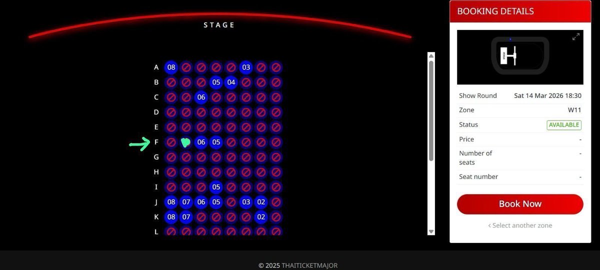 WTS Want To Sell   

Seventeen Concert New_ in Bangkok  
Saturday, 14 March 2026   
Zone: W11 - F7 (dark blue zone)  
ToP: DP + COD Bangkok (siam area) 👌   

Price: IDR 3,800,000 
Yuk dibelii guyss, harga asli di web 8300 baht (>4 juta) dijual underprice ajaa karena ga bisa cuti